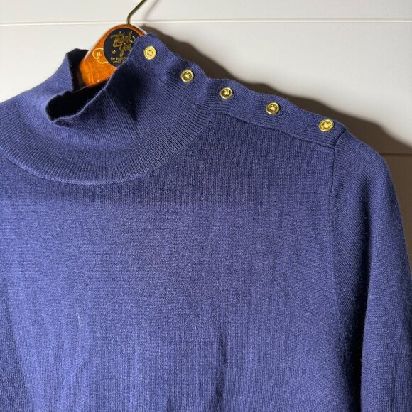 Travel Smith **85% SILK 15%CASHMERE** Light Sweater Blue Sz XL - Picture 7 of 7